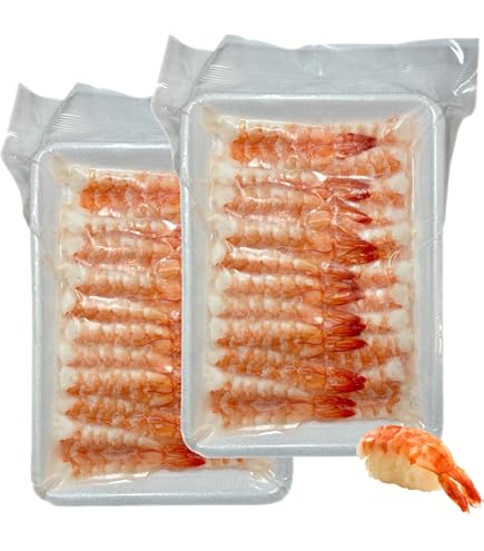 Amazon.co.jp: 頭肉付き 寿司えび 7L 20尾 寿司エビ お寿司 お刺身